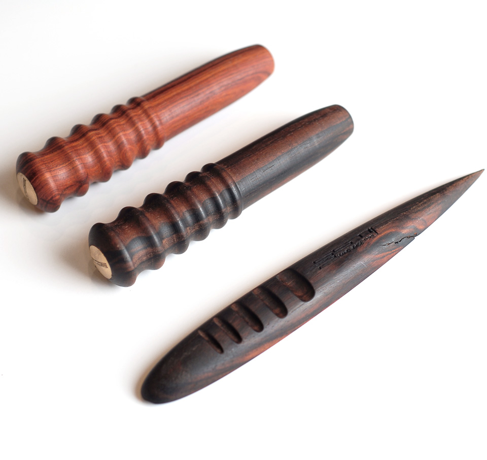 Leather Burnisher Pointed or Flat Tip Metal Leather Edge Slicker