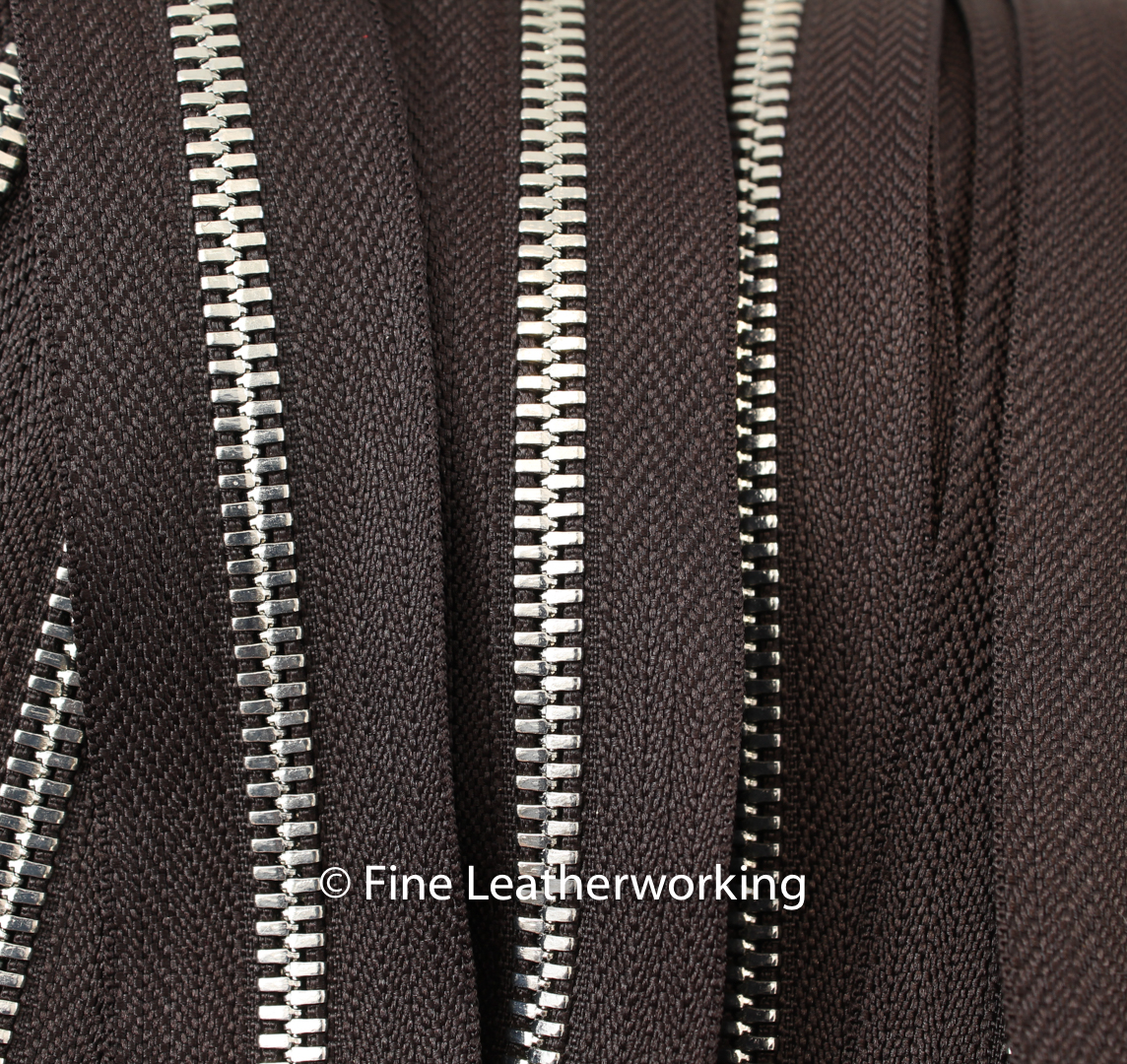 Fine Leatherworking | zippers-dark-brown